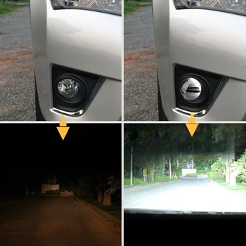 2gab Miglas lukturi PTF H11 Bi Xenon Projektora Objektīvs Miglas lukturis Toyota Corolla/Yaris/Avensis/Camry/RAV4/Peugeot/Lexus