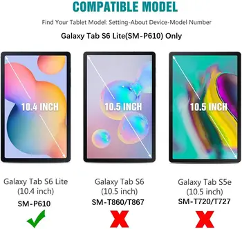 2gab Tablete Rūdīta Stikla Ekrāna Aizsargs Vāciņš Samsung Galaxy Tab S6 Lite P610/P615 10.4 collu sprādziendrošas Ekrāns