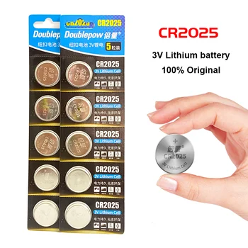 2lots 10pieces 3 V CR2025 Pogu elementu Baterijas Monētas Akumulatoru Skatīties Rotaļlietas Tālvadības Kalkulators poga šūnu baterija cr2025