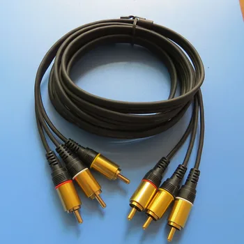 2meter platības ziņā ir atšķirīgas 6ft 3RCA uz 3RCA audio cable gold plated
