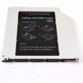 2nd HDD Caddy 9.5 mm SATA 3.0 SSD DVD, HDD Gadījumā Būra Optibay par Macbook Air, Pro 13