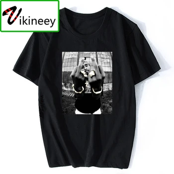 2pac Tupac Shakur Gadījuma Iela Valkāt Vīriešu Modes Hiphop Repa Zvaigzne Cool T-krekls ar Īsām Piedurknēm Kokvilnas Tee Top Vintage T Krekls