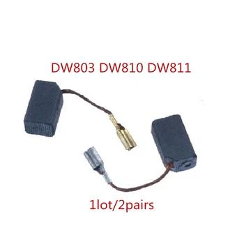 2pairs Oglekļa suku nomaiņa DEWALT DW803 DW810 DW811 elektriskā slīpmašīna leņķa slīpmašīna bruse varas instrumentu piederumi