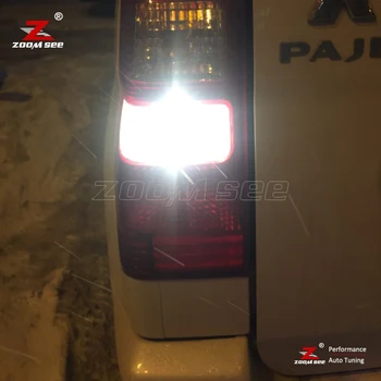 2pc Canbus Nav Kļūda White LED reverse rezerves astes gaismas spuldzes Mitsubishi Pajero Shogun Montero un Sports 1 2 3 4 ( 1990-2020)