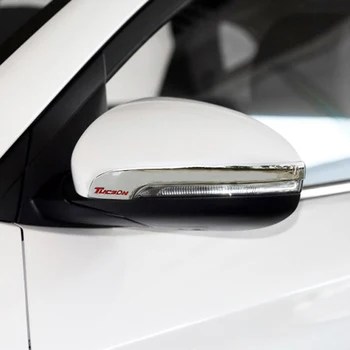 2x Auto Auto-stils Par Hyundai Tucson 2017 2016 Atpakaļskata Spoguļa Rāmja Apdare Uzlīmes, Ietilpst ABS, Lai Tucson Piederumi
