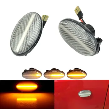 2x Dinamisko LED Pagrieziena Signālu Gaismas, Sānu Gabarītlukturi Auto Piederumi Mercedes-Benz, Smart 450 & Benz W639 W168 W447
