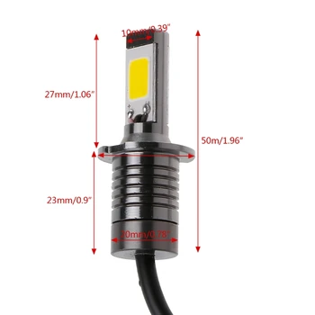 2X H3 80W Strobe Flash LED Spuldzes, Automašīnu Miglas Tālās Gaismas Lukturis Dzeltens Dzintara 3000K
