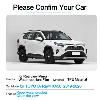 2X Toyota Rav4 XA50 2019 2020 2021 Auto Ārējo Atpakaļskata Spogulis Anti Migla Saules Ārējie Spoguļi ūdensnecaurlaidīgs ūdensizturīgs Filmu Vāciņu