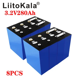 3.2 V 280Ah lifepo4 baterijas DIY 12V 280AH Uzlādējamo akumulatoru Elektriskajiem auto RV Saules Enerģijas uzglabāšanas sistēmas