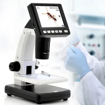 3.5 collu LCD Ciparu 5 Megapikseļi Mikroskopu 8 LED Kamera, Video Ieraksti 500 X Magn Bezmaksas piegāde
