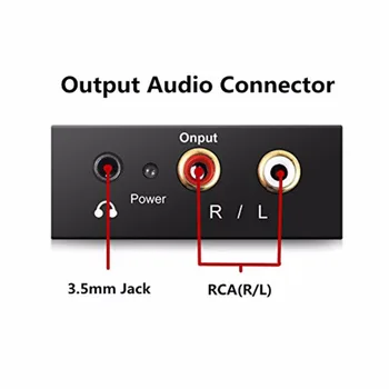 3.5 MM Jack APK Digitālā uz Analogo Pārveidotāju Dekoderi Optiskās Šķiedras Koaksiālie Stereo Audio Adapteri RCA Pastiprinātāji USB Bezmaksas Piegāde
