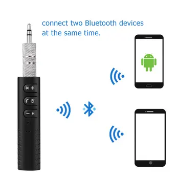 3,5 mm Ligzda Aux Bluetooth Adapteri Bezvadu Uztvērējs Auto Aux Kabelis, Austiņas, Skaļruni, iPhone Xiaomi Automašīnas Bluetooth Uztvērējs Komplekts