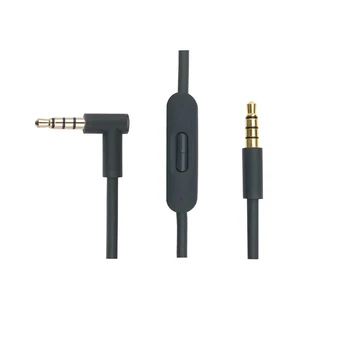 3.5 mm līdz 3,5 mm dr. dre austiņas / studio / pro solo / audio detox nomaiņa kabeļu stieples ar tiešsaistes mikrofons