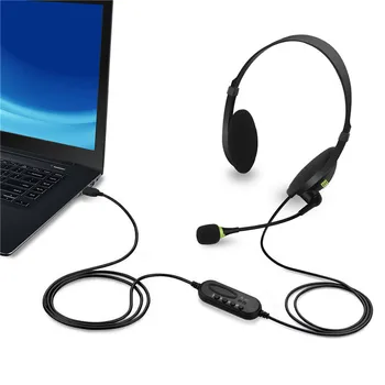 3.5 mm/USB Vadu Spēļu Stereo Austiņas Spēle Austiņas Austiņas ar Mic PC Datora Skype, MSN PS4 Play Station 4