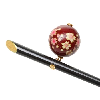 3 Gabali Retro Akrila Matu Stick Pin Elegants Matadatu Kimono Kleita Sakura Ziedu Matu Aksesuāri
