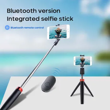 3 In 1-Bezvadu Bluetooth Selfie Stick Ar Statīvu Slēdzis Tālvadības Pulti Mini Salokāms Pagarināt Rokas Monopod IPhone