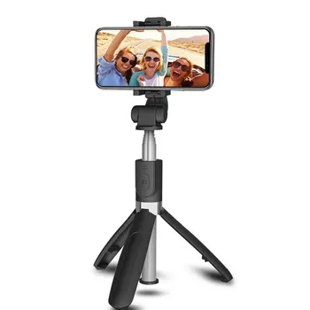 3 in 1-Bezvadu Bluetooth Selfie Stick Pagarināt Rokas Monopod Salokāms Mini Statīva Ar Slēdža Remote iPhone 11 Pro XS
