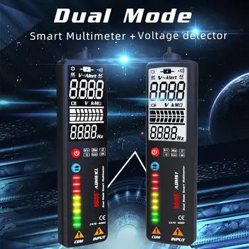 3-in-1 Ciparu Multimetrs Voltage Detector Tester BSIDE ADMS1 Multimetetro Voltmetrs DC AC GMD Ohm Hz Nepārtrauktību TSV Tests