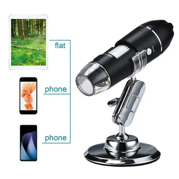 3 In 1. HD Video Kameras Par Android Mini Ar Statīvu Laboratorijas Rokas 8 LED Palielinājumu Endoskopu, USB Digitālais Mikroskops