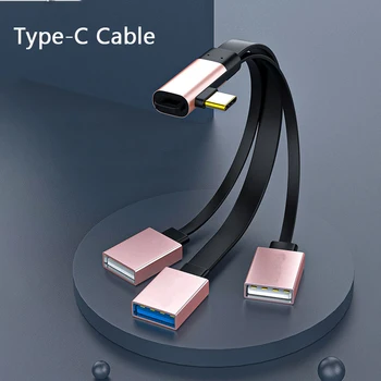 3 In 1 USB 3.0 Portu Veids-C Hub Sieviešu un Vīriešu Ype-C USB3.0 Ostu Jaudas Uzlādes OTG Hub Kabeļa Adapteris Pārveides Adapteri
