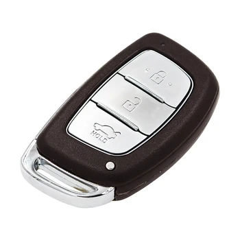 3 Pogas priekš Hyundai VERNA ELANTRA Smart Remote Taustiņu Vadības 433MHZ Keyless Ieceļošanas Push Mazu atslēgu piekariņu ar PCF7952 Čipu Neslīpēts
