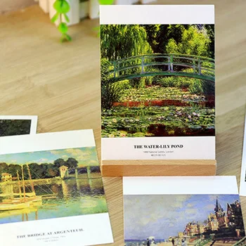 30 loksnes/iepak Claude Monet, Eļļas Glezna Vintage Pastkartes Gleznas, Pastkartes, Apsveikuma kartiņu vēlas Kartes Modes Dāvana