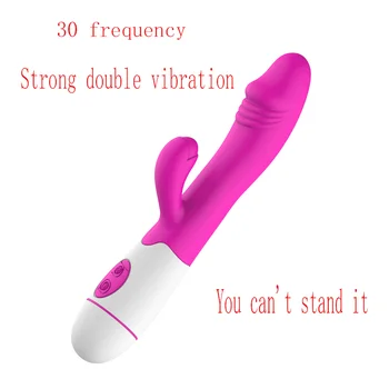30 Ātruma Vibrators Sievietes Klitora stimulāciju G Spot Dildo Trušu Vibrators Sievietēm Dual Vibrācija, Ūdensizturīgs Silikona Seksa Rotaļlieta