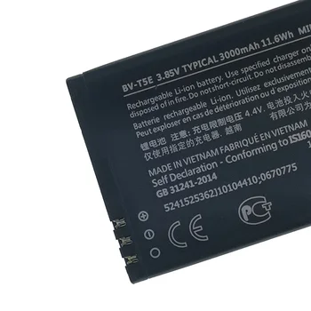 3000mAh BV-T5E Akumulatoru Microsoft Lumia 950 RM-1106 RM-1104 RM-110 McLa Mobilo Telefonu Augstas Kvalitātes Akumulatora+Izsekošanas Numuru