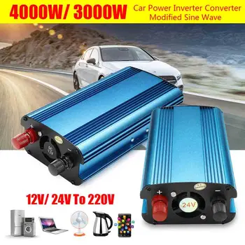 3000W/4000W Auto Solar Power Inverter DC 12/24V uz AC 220V Modificētu Sinuss Viļņu Converter JHP-Labākais