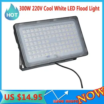 300W 220V Cool White LED prožektors Ar Regulējamiem Metāla Skava Basketbola laukumi, Futbola Laukumi, Dārzi Viesnīcas