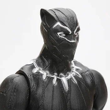30cm Black Panther PVC Rīcības Attēls Titan Hero Sērijas Brīnums Rotaļlietas Avengers Skaitļi Super Varonis Kolekciju Modelis Lelles Rotaļlietas