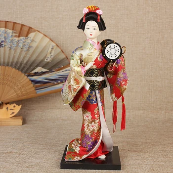 30cm Tradicionālo Japāņu Geišas Figūriņas Statujas Japāņu Kimonos Lelles, Rotas Mājās Restorāns Darbvirsmas Apdare Dāvanas