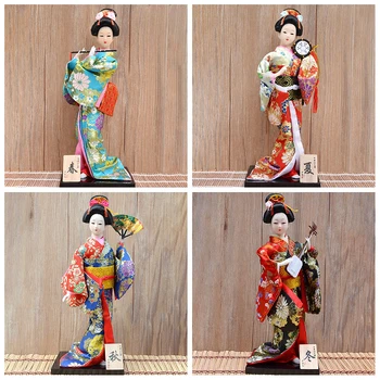 30cm Tradicionālo Japāņu Geišas Figūriņas Statujas Japāņu Kimonos Lelles, Rotas Mājās Restorāns Darbvirsmas Apdare Dāvanas