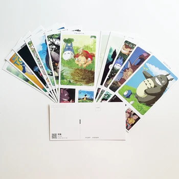 30Pcs/set Hayao Miyazaki Animācija Totoro Pastkartes ar Ķīniešu Mini Patiesība Vai Uzdrošinās Kartes, Apsveikuma Kartiņas Dāvanu Kartes
