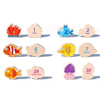 30pcs Zivju Koka Zvejas Rotaļlietas Magnētisko Baby Digital Alfabēta Izglītojošas Rotaļlietas Bērniem Puzzle Spēle, Āra Play Set