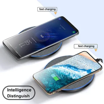 30W Ātru Bezvadu Lādētāju Spilventiņu Samsung S20 S10 S9 Piezīme 9 10 20 Qi induktīvās Uzlādes iPhone 12 11 Pro XS Max XR X 8 Plus