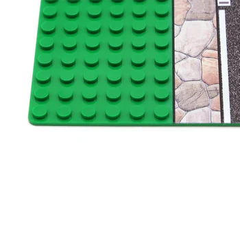 32*32 ķieģeļi Upes Zāle Bāzes Taisni Pāri 25.6 cm Plati Oasis KM Jurassic Ainu Militāro Bloku Komplekts Bērniem Rotaļlietas