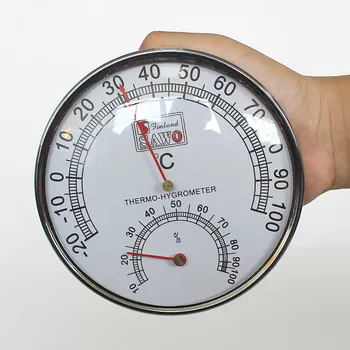 328 Veicināšanas Pirts temperatūra higrometru, ģimenes istaba apturēšanu nerūsējošā tērauda temperatūra higrometru
