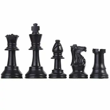 32pcs/Komplekts Plastmasas Šaha Komplekts Izklaides galda Spēle Chess Set Nomaiņa Locīšanas Starptautiskās Šaha Bērni Puse