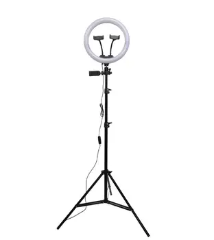 33cm/13inch Aptumšojami LED Selfie Riņķa Gaisma ar Statīvu USB Selfie Gaismas Gredzens Luktura Liela Fotogrāfija Ringlight ar Statīvu Šūnu