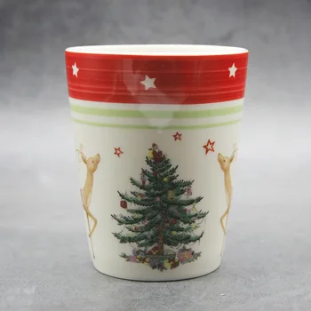 350 Ml Klasiskās Ziemassvētku krūze piena balta Ziemassvētku Eglītes Un Briežu Krūze jaungada Dāvanu, Mājas Kafijas Krūze Drinkware