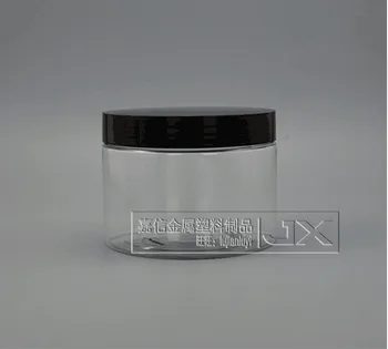 350g/ml, caurspīdīgas Plastmasas Jar pudeli, Vairumtirdzniecības, Mazumtirdzniecības Originales Uzpildāmas Kosmētikas Krēmu, Sviestu, Medu Tableti Tukšu Konteineru burkas