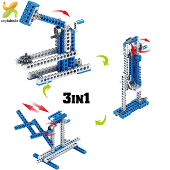 354pcs 4in1 Izgudrotājs Projektēšana Kravas automašīnu Celtniecības Bloki, Celtniecības Tehnikas Komplekts DIY Ķieģeļu Rotaļlietas Bērniem