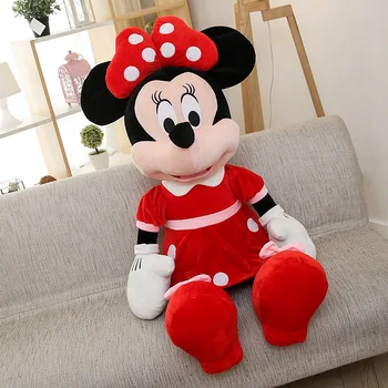 36 CM Mickey Minnie Mouse Plīša rotaļlietas Gudrs Pildījumu Dzīvnieku Multfilmas rozā Lelles bērnu Mīksto Spilveni Disney lelles bērniem dāvanu