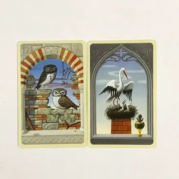36 Gab. Mistisks Lenormand Oracle Kartes Pilnas Angļu Tarot Klāja Noslēpumaina Zīlēšana Ģimenes Puses Smieklīgi Galda Spēle