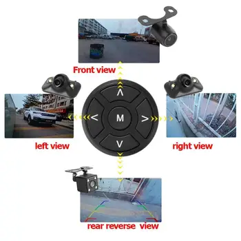 360 Grādu Putnu Apskatītu Sistēma, 4 Kameras Panorāmas Auto DVR Ierakstīšanas Autostāvvieta Priekšā+Aizmugurē+Kreisais+Labais Skats Cam, Lai Uzraudzītu