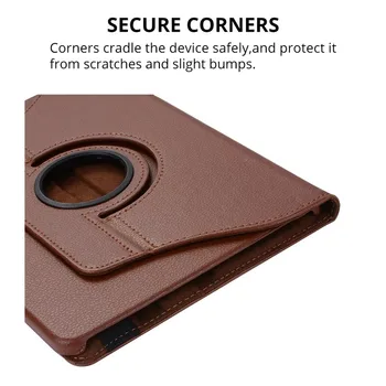 360 Rotācijas saliekamais Stends Smart PU Leather Case for Samsung Galaxy Tab S3 s3 9.7 SM-T820/T825/T829 9.7 collu Tablete gadījumā+Filma+Pildspalva