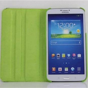360 Rotējoša Smart Tablet PC Vāciņš Samsung Galaxy Tab 3 8.0 SM-T310/T311/T315 PU Leather Flip Stends Luxury Shell Coque
