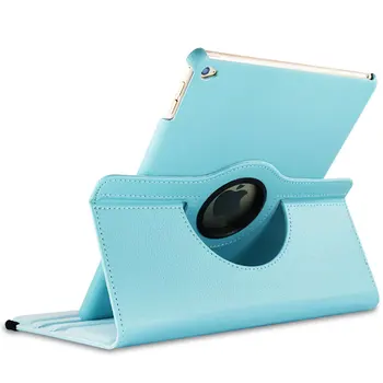 360 Rotējoša Stāvēt Gadījumā Capa iPad 2 3 4 Retina Displeju, Litchi modelis Cover For ipad Mini pro 9.7 10.5 12.9 Flip Matēts Gadījumos