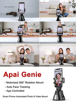 360° Smart Gimbal Seju noteikšana Kamera, Statīvs Auto Pēc Selfie Robots Kinooperators atbalsts Ios un Android Tālruni Vlog Live